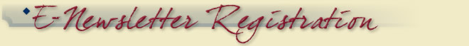 E-Newsletter registration